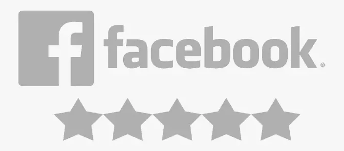 Facebook five-star rating.